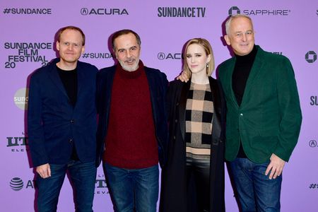Merab Ninidze, Rachel Brosnahan, Dominic Cooke, and Tom O'Connor at an event for The Courier (2020)