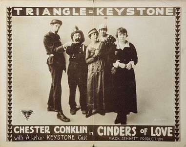 Claire Anderson, Billie Bennett, Chester Conklin, Lois Holmes, and Slim Summerville in Cinders of Love (1916)