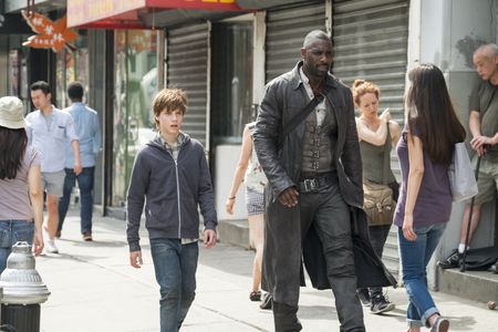Idris Elba and Tom Taylor in The Dark Tower (2017)