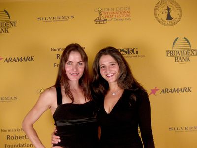 Tara Westwood (left), who stars as Jean Malone Fulton, with director Laura Thies.