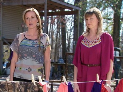 Korie Robertson and Missy Robertson in Duck Dynasty (2012)