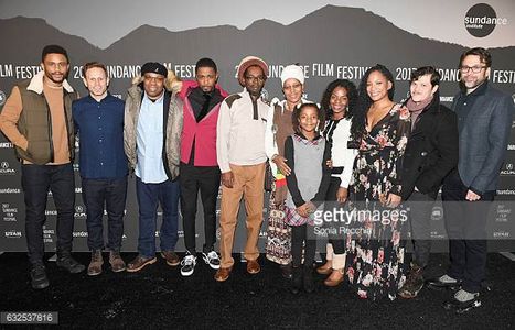 The Crown Heights team, including cast, producers, and Colin Warner and Carl King, the subjects of the film.