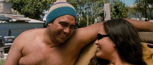 Grant Roa and Rachel House in Whale Rider (2002)