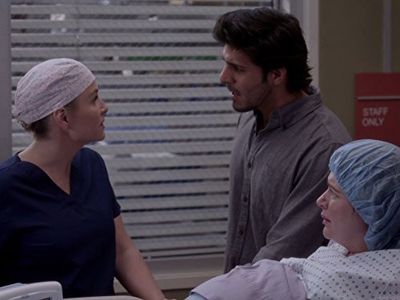 Jessica Capshaw, Casey Wilson, and Jay Ali in Grey's Anatomy (2005)