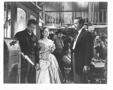 Hedy Lamarr, Ray Milland, and Macdonald Carey in Copper Canyon (1950)