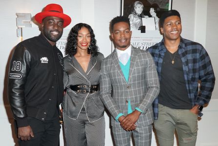 Eli Goree, Shamier Anderson, Stephan James, and Chantel Riley at an event for If Beale Street Could Talk (2018)