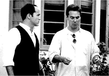 Andy Gallerani directing Jeremy Piven on set of 