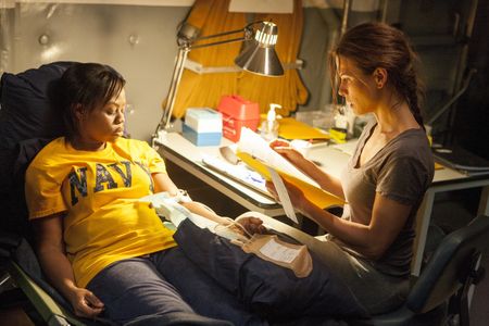 Rhona Mitra and Hope Olaidé Wilson in The Last Ship (2014)