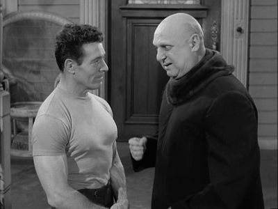 Jackie Coogan and Jack LaLanne in The Addams Family (1964)
