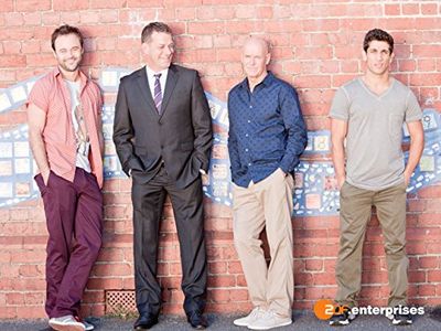 Firass Dirani, Rhys Muldoon, Gary Sweet, and Gyton Grantley in House Husbands (2012)