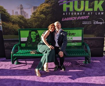 Tess Malis Kincaid at She Hulk Launch event with Mark Kincaid