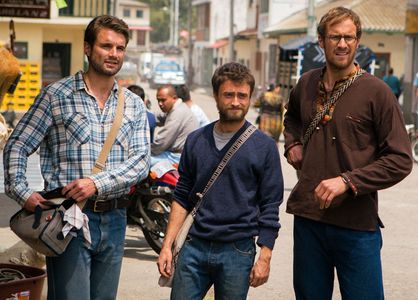 Daniel Radcliffe, Alex Russell, and Joel Jackson in Jungle (2017)