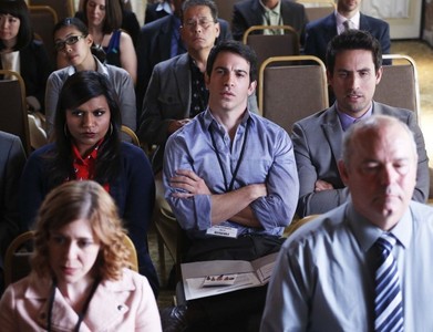 Chris Messina, Mindy Kaling, and Ed Weeks in The Mindy Project (2012)
