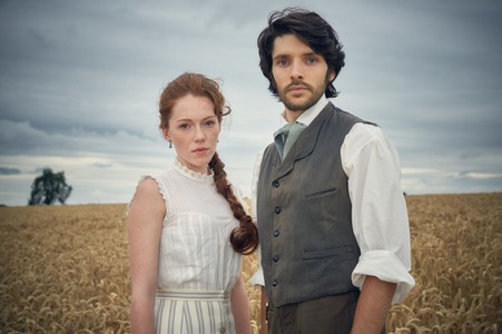 Charlotte Spencer and Colin Morgan in The Living and the Dead (2016)