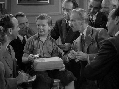 John Abbott, Charles Arnt, Ted Donaldson, Frank Mayo, and Ian Wolfe in Once Upon a Time (1944)