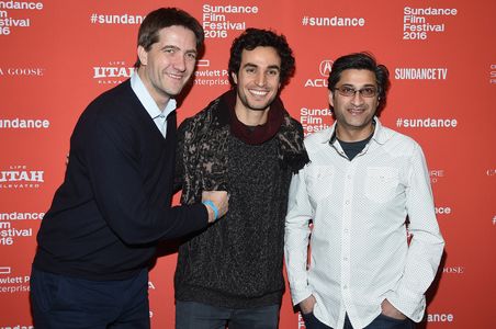 Asif Kapadia, Kris Thykier, and Adam Bakri at an event for Ali and Nino (2016)