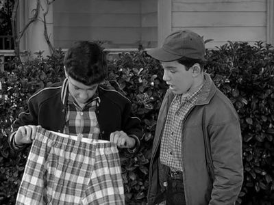 Richard Correll and Jerry Mathers in Leave It to Beaver (1957)