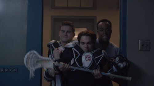 Dylan Sprayberry, Khylin Rhambo, and Michael Johnston in Teen Wolf (2011)