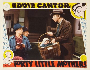Eddie Cantor, Adrienne D'Ambricourt, and Baby Quintanilla in Forty Little Mothers (1940)