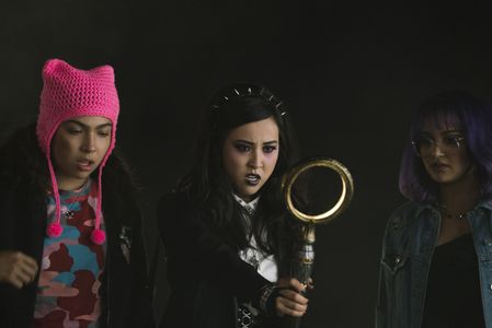 Ariela Barer, Lyrica Okano, and Allegra Acosta in Runaways (2017)