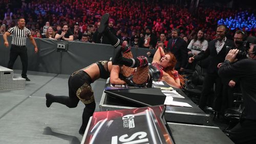 Rebecca Quin and Shayna Andrea Baszler in WWE Survivor Series (2019)