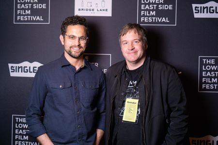 Matt Dellapina and Sean Lewis attend THE WOODS ARE REAL world premiere at the Lower East Side Film Festival