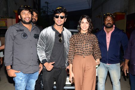 Nikhil Siddharth and Lavanya Tripathi at an event for Arjun Suravaram (2019)