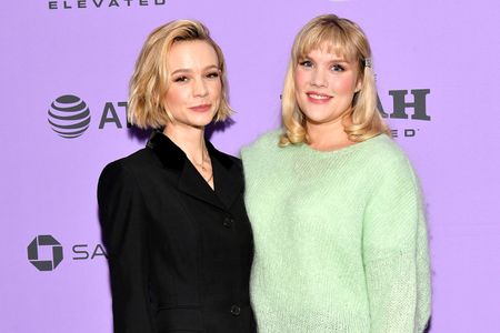 Carey Mulligan and Emerald Fennell at an event for Promising Young Woman (2020)