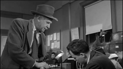 John Agar and Herb Butterfield in Shield for Murder (1954)