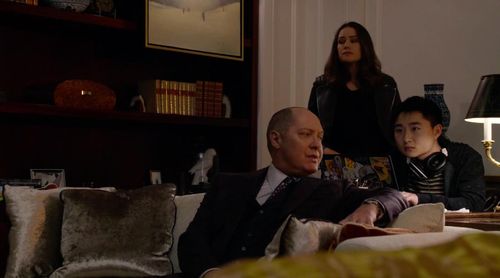THE BLACKLIST — “Tommy Wattles (#56)” Episode 512 — Pictured: James Spader as Raymond “Red” Reddington, Megan Boone as E