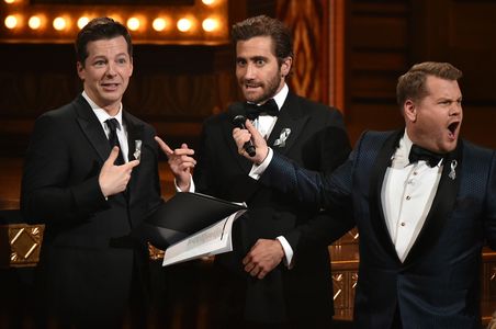 Sean Hayes, James Corden, and Jake Gyllenhaal at an event for The 70th Annual Tony Awards (2016)