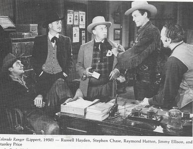 Stephen Carr, James Ellison, Raymond Hatton, Russell Hayden, and Stanley Price in Colorado Ranger (1950)