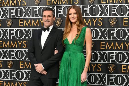 Jon Hamm and Anna Osceola at an event for The 75th Primetime Emmy Awards (2024)