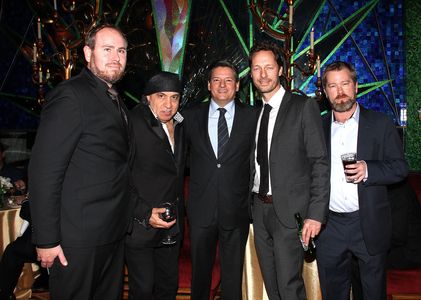 Steven Van Zandt, Trond Fausa, Tommy Karlsen, Fridtjov Såheim, and Ted Sarandos at an event for Lilyhammer (2012)