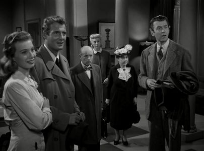 James Stewart, Peggy Dow, Charles Drake, Victoria Horne, Josephine Hull, and William H. Lynn in Harvey (1950)