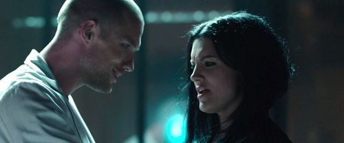 Gina Carano and Ed Skrein in Deadpool (2016)