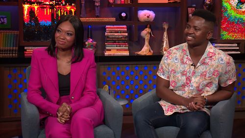 Mzi 'Zee' Dempers and Tumi Mhlongo in Watch What Happens Live with Andy Cohen: Mzi 