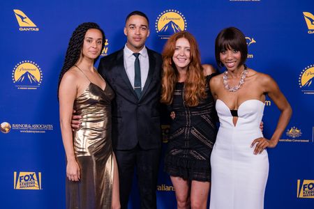 Gemma Bird Matheson, Ezekiel Simat, Rain Fuller and Charmaine Bingwa at the annual Australians in Film Awards Night 2018