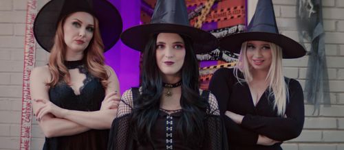 Alison Haselden, Sarah Kopkin, and Samantha Noel Van Sickle in Get Witched