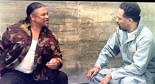 LJ Batinas and Mike Epps in The Upshaws and The Unforgiven.