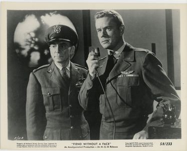 Stanley Maxted and Marshall Thompson in Fiend Without a Face (1958)