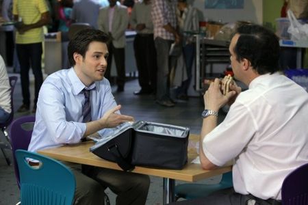 Diedrich Bader and Ben Rappaport in Outsourced (2010)