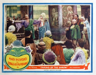 Douglas Fairbanks, Joseph Cawthorn, Dorothy Jordan, and Mary Pickford in The Taming of the Shrew (1929)