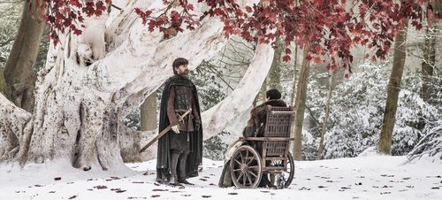 Nikolaj Coster-Waldau and Isaac Hempstead Wright in Game of Thrones (2011)