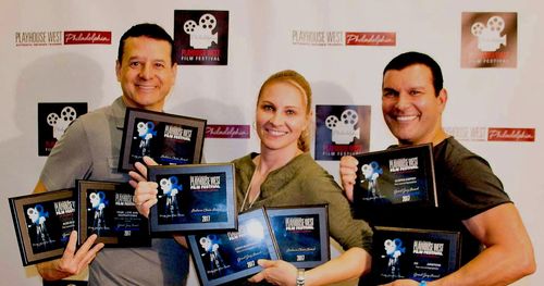 Eight awards for 'Fear, Love, and Agoraphobia. Pictured with Linda Burzynski & Ed Aristone
