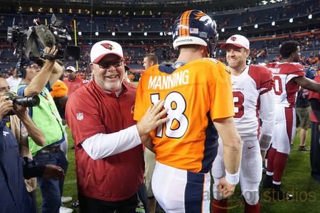 Peyton Manning, Carson Palmer, and Bruce Arians in All or Nothing: A Season with the Arizona Cardinals (2016)