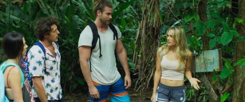 Michael Vlamis, Bianca Haase, Brock O'Hurn, and Michelle Randolph in The Resort (2021)