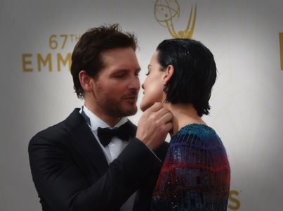 Peter Facinelli and Jaimie Alexander at an event for The 67th Primetime Emmy Awards (2015)