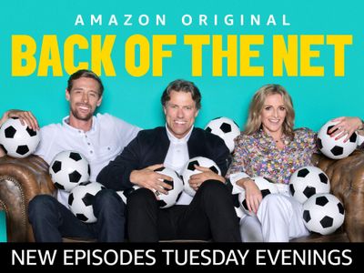 Gabby Logan, John Bishop, and Peter Crouch in Back of the Net (2019)