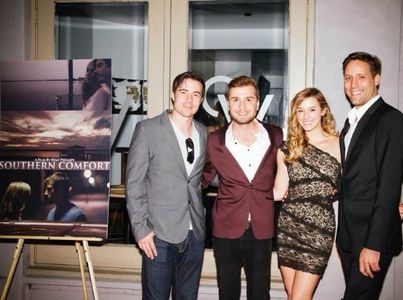 Brad Worch II, Ryan Phillips, Lauren York, and Chris Marmirelli at the premiere of Southern Comfort.